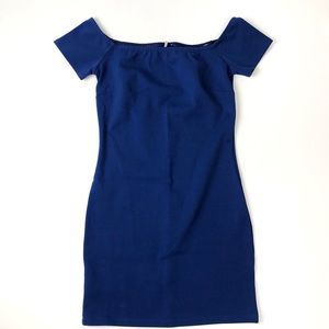 Urban Outfitters SPARKLE & FADE off shoulder body con dress size Small